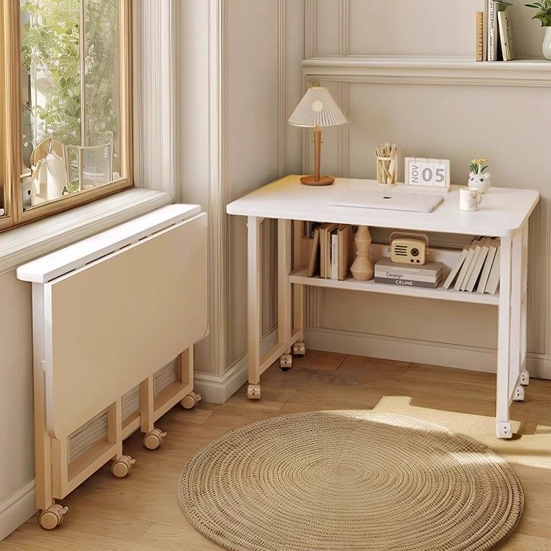 Small Household Computer Desk Folding Desk Homework Study Table Removable Portable Bedside Bar Table