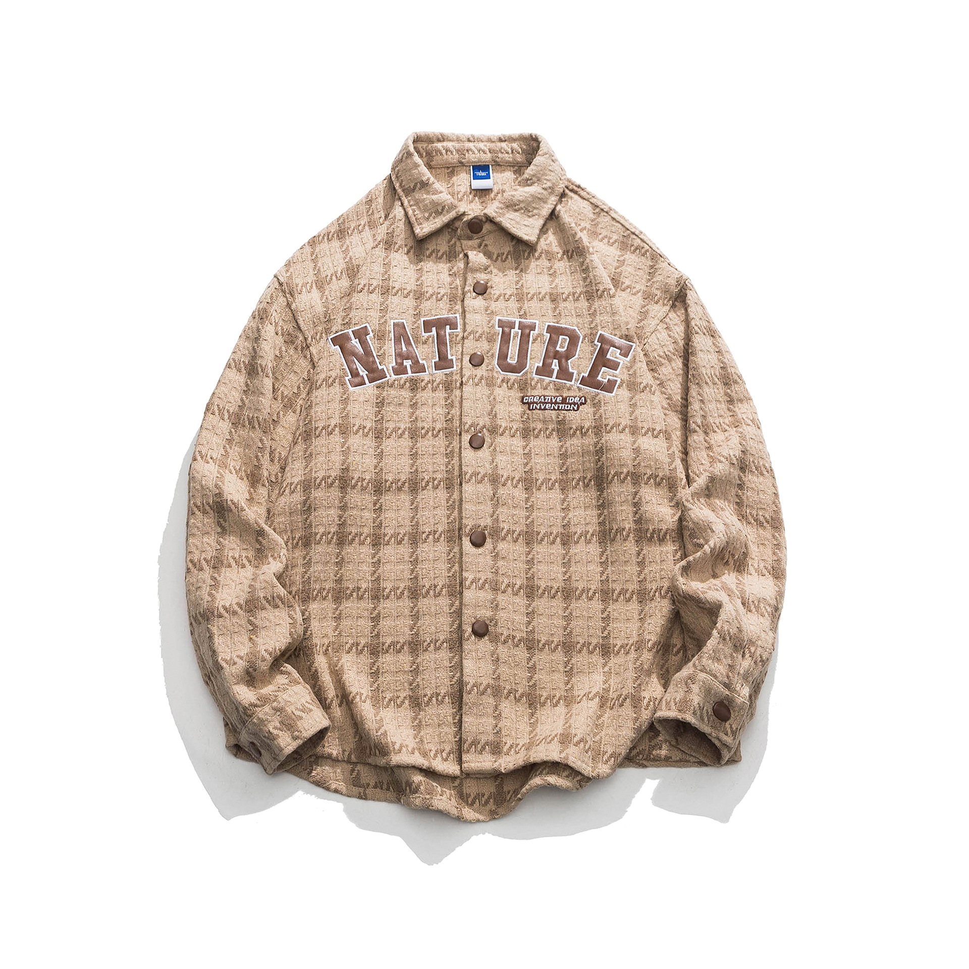 Academy style sub letter embroidered jacket jacket trendy top_voghion.com