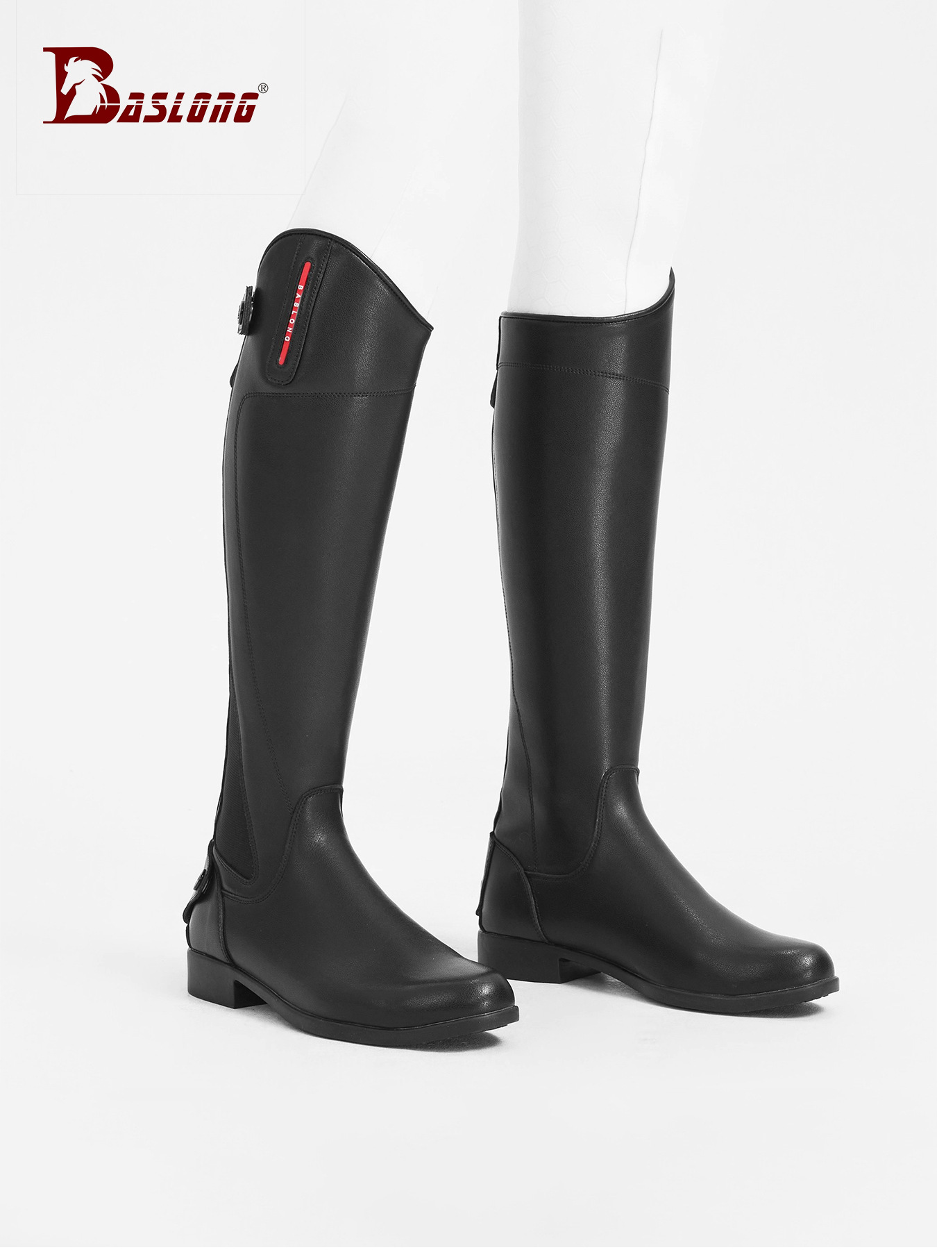 Caballero botas elásticas botas de cuero de vaca botas de obstáculos botas de ocho pies dragón suministros de equitación hombre y mujer ropa de equitación