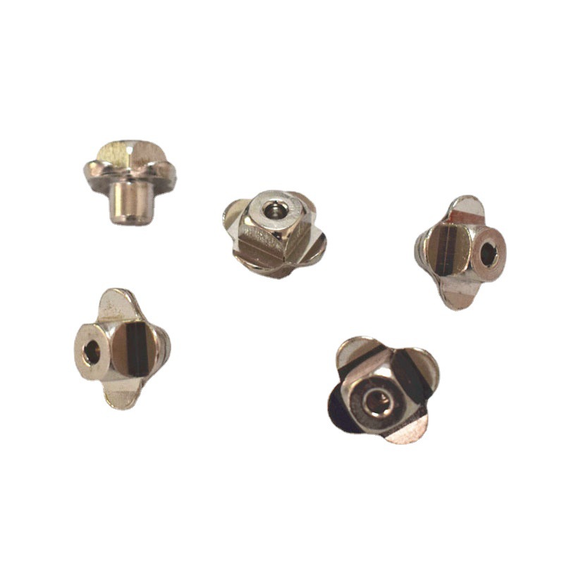 广东多工位螺丝厂家供应非标轴承 10B21材质方头花瓣镀镍异形轴销