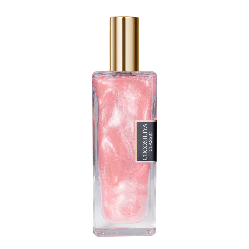 Perfume de arena líquida dorada COCOSILIYA, transmisor en vivo por celebridades de internet, para hombres y mujeres, fragancia fresca de larga duración, perfume ligero para estudiantes, venta al por mayor.
