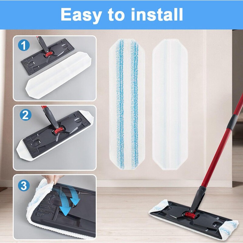O-Cedar H2proモップ布ヘッド、viledaマイクロリーダモップ用交換用ファイバーパッドアクセサリーに適合|undefined