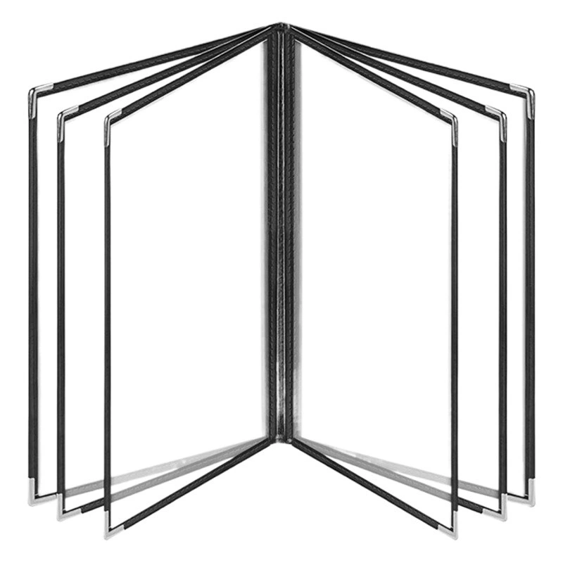 Кросс-бордерная прозрачная ПВХ папка для рецептов с отрывными листами, меню ресторана, папка для кассира ресторана, прайс-лист, кожаная папка для меню формата А4