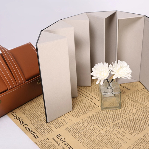 Creative Five-Grid Folding Eyeglass Case, High-End Eyeglass Case with Sunglasses, Multi-Compartment Eyeglass Storage