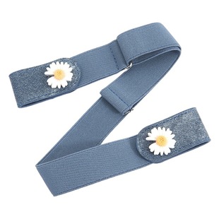 Lazy Belt Stretch Traceless All-match Casual Ins-style Jeans Tight Waist Elastic Punch-free Take-off Casual Hidden