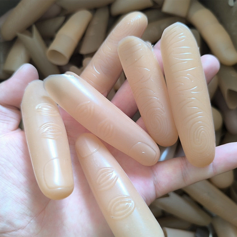 手工活手指疼痛保护仿真硅胶指套防滑耐磨加厚