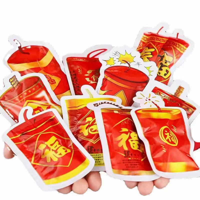 Fireworks Balloon Wholesale New Year Automatic Inflating Festival Celebration Prank Toy Simulated Fireworks