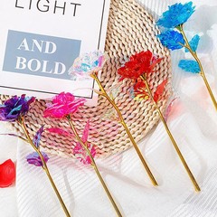 DIY カラフルな金箔フラワー ローズ 中国のバレンタインデー ガールフレンドへの誕生日プレゼント バレンタインデー 母の日 プロモーションギフト