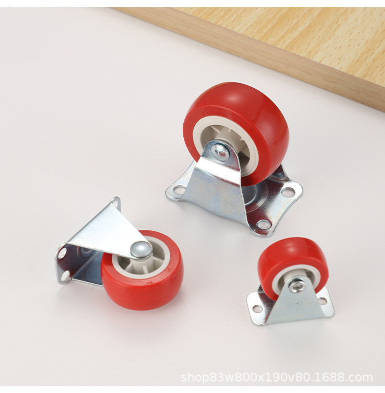 1 inch - 3 inch Universal Casters with Brake, Swivel and Fixed Wheel Options, Wear-Resistant Silent Furniture Casters for Tea Tables and Trolleys