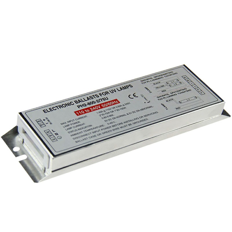 PH2-800-2/75U单端四针PLC控制灯管镇流器 一拖二2*75=150W光氧灯