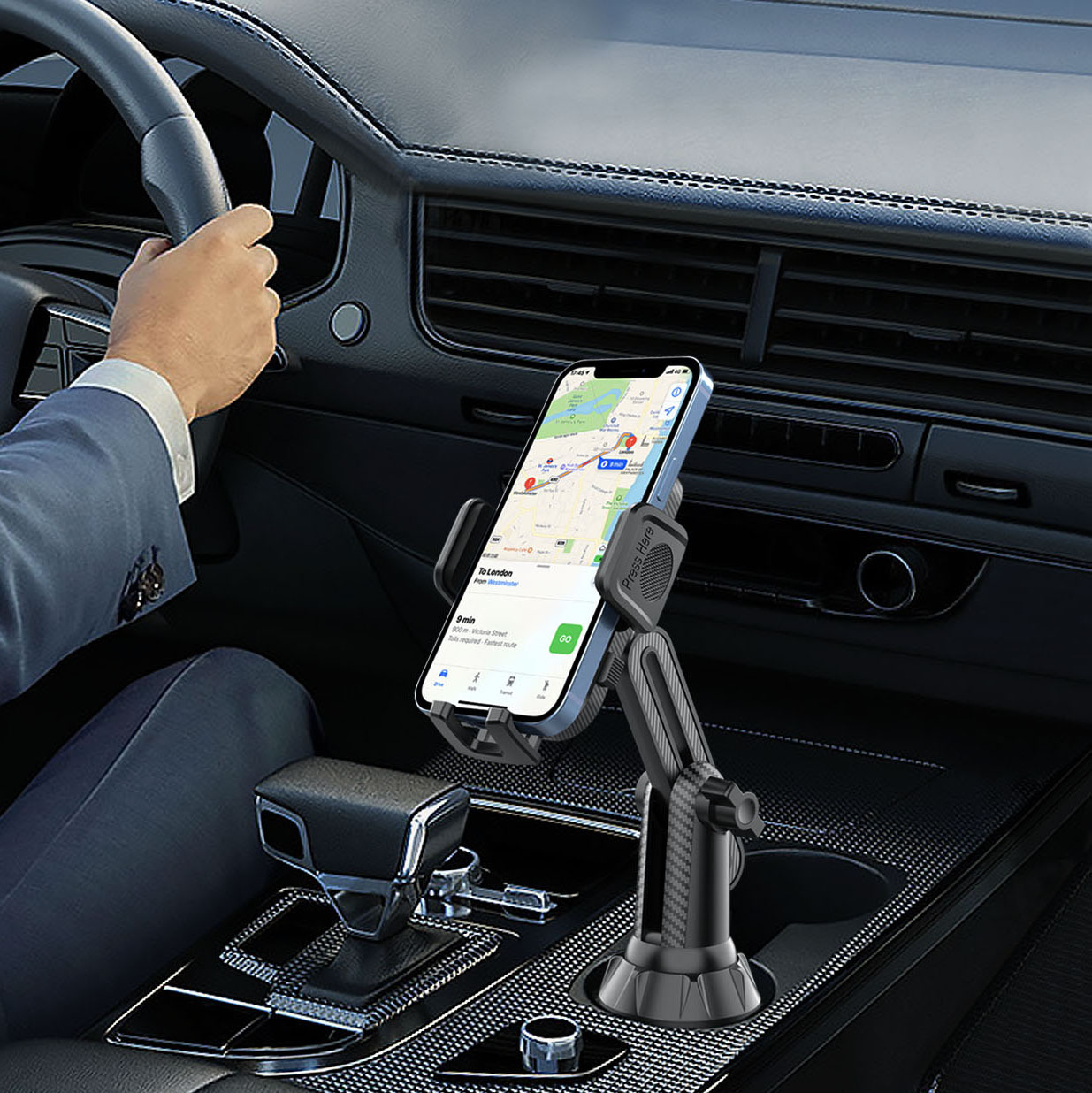 Car Water Cup Holder Mobile Phone Holder Foldable Water Cup Mobile Phone Fixed Holder Car Water Cup Holder Mobile Phone Holder