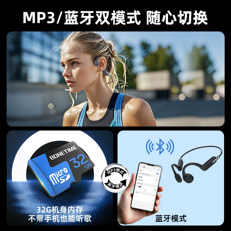 Наушники для плавания, x6, 32Гб, bluetooth