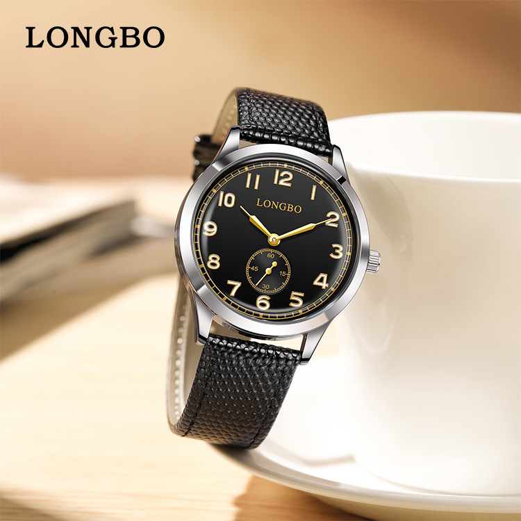 Longbo New Men's Watch Business Luxury Trendy Fashion Wristwatch Tiktok Popular Hot-Selling Direct from Manufacturer