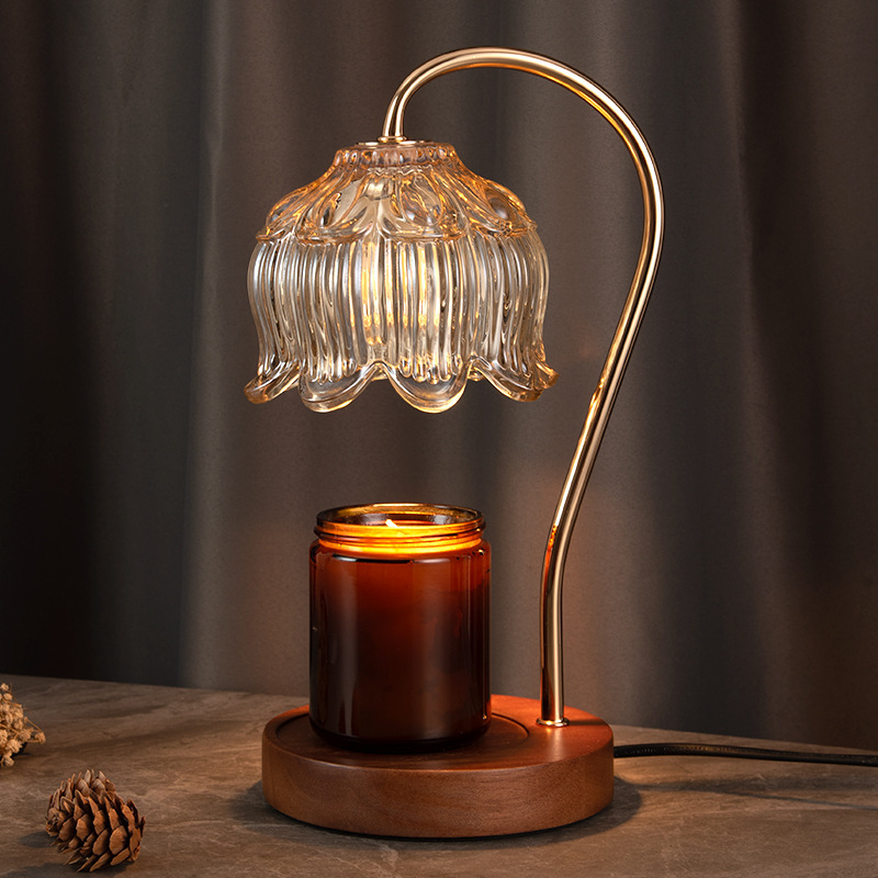 Cross-Border Simple Fireless Aromatherapy Wax Lamp Retro Candle Lamp Atmosphere Lamp Dimming Timer Birthday Wedding Gift