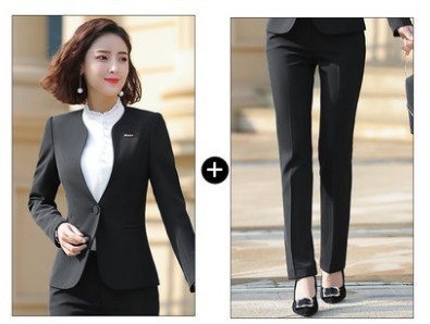 블랙 코트 + 바지