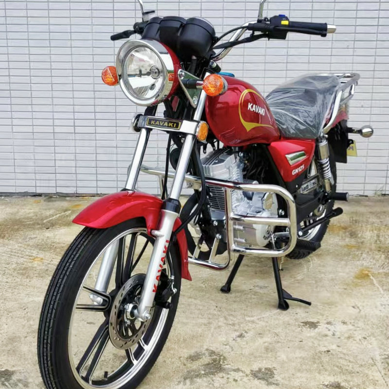 Red Kavaki Gn125 Retro Motorcycle Is a Perfect Fusion of Stunning Beauty and Strength at First Sight