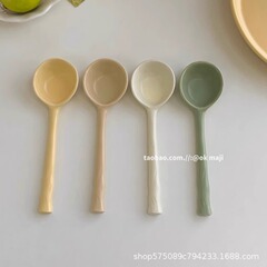 Ok maji高颜値ins可爱いヨーグルトボウル高级感セラミック食器カップラーメンシリアル小さめスプーン家庭用