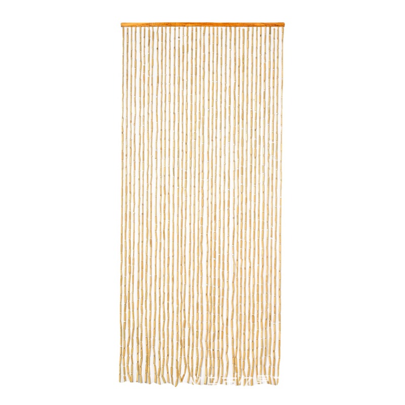 Natural Natural Color Bamboo Wooden Bead Curtain Wooden Bead Curtain Finished Mosquito-proof Feng Shui Bead Curtain Bamboo Curtain Vintage Bead Curtain