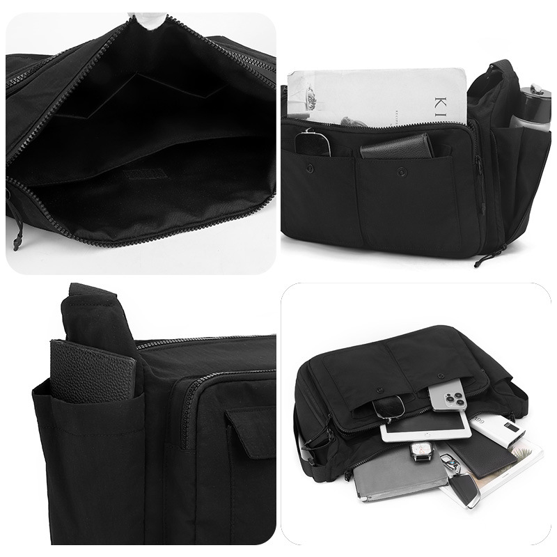 WEPOWER nuevo bolso cruzado de estilo coreano simple para hombres bolso de mensajero casual de moda bolso de hombro de estilo universitario japonés