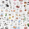 Papermore non -dry glue sticker weekend convenience store series hand account material DIY creative stickers