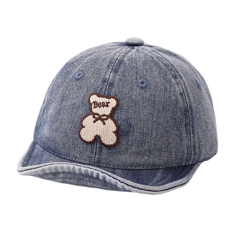 Sombreros para bebés coreanos primavera y otoño delgados vaqueros gorras de lengua suave gorras de béisbol para niños y niñas viajar