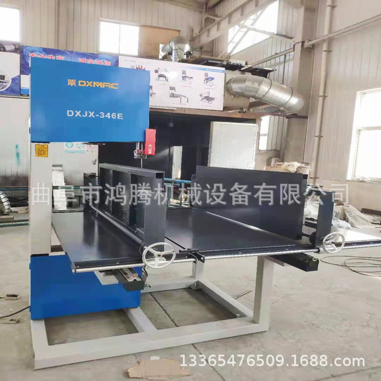 亚克力板材塑料金属用带锯机 鸿腾立式木工带锯机 曲线开料机