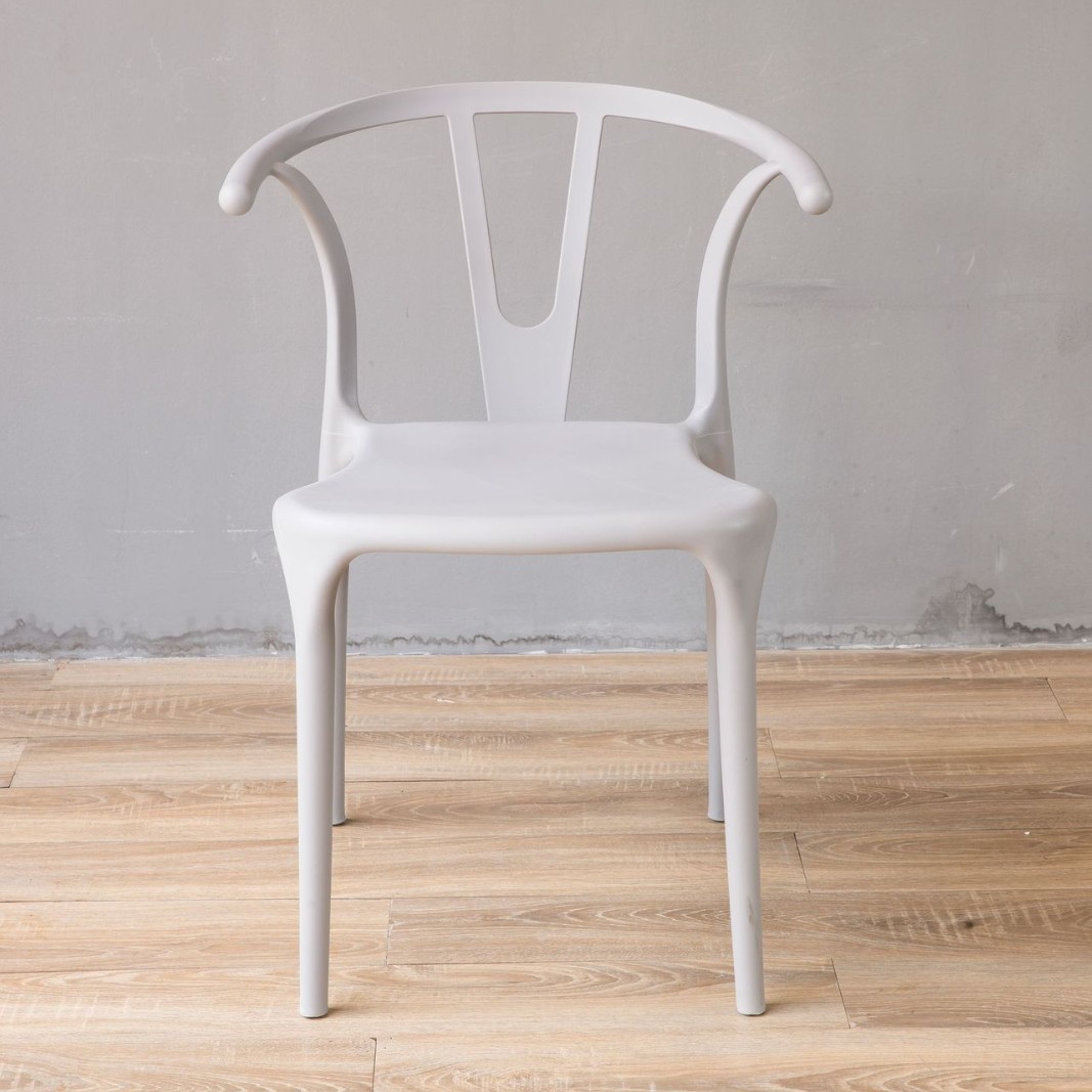 Venta al por mayor transfronteriza silla de plástico nórdico cafetería Silla de ocio leche té postre tienda Internet celebridad respaldo mesa y silla