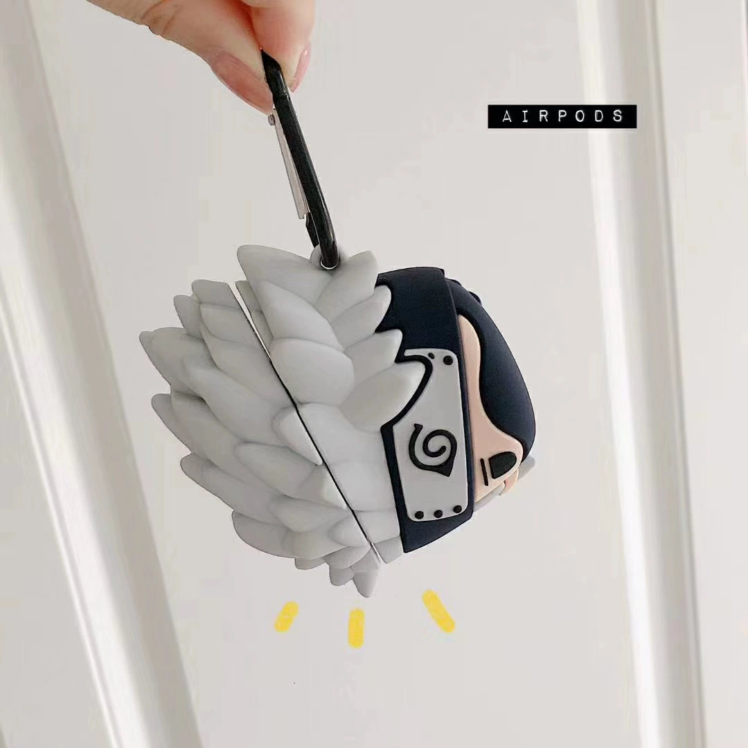 Защитный чехол Cartoon для Apple AirPods 1/2/Pro/3 — силиконовый брелок, совместим с беспроводной зарядкой