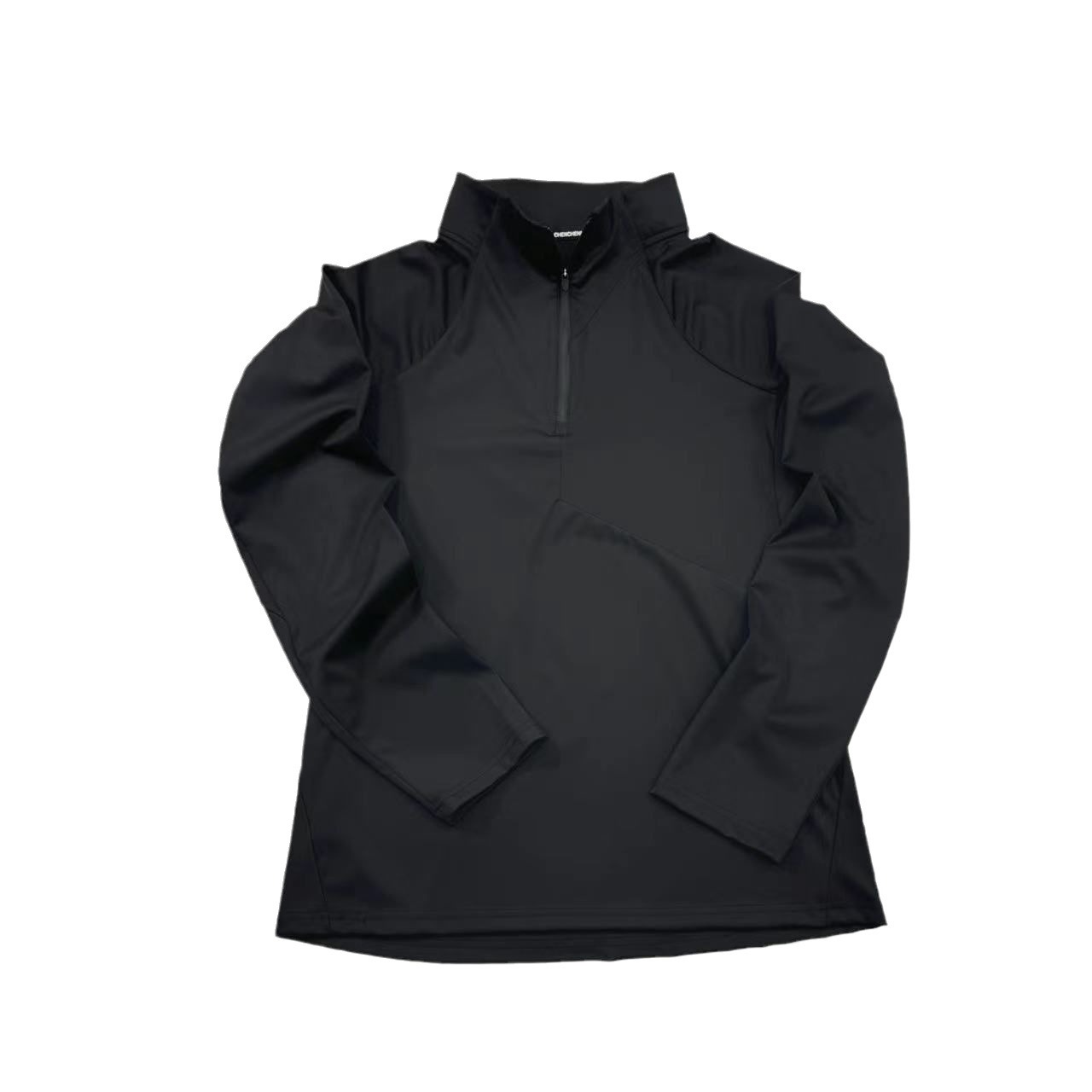 Dijia Bird Home Autumn New Men's and Women's Same Style Vertical Collar Fashion Zipper Casual Outdoor Long Sleeve T-shirt Sports Base