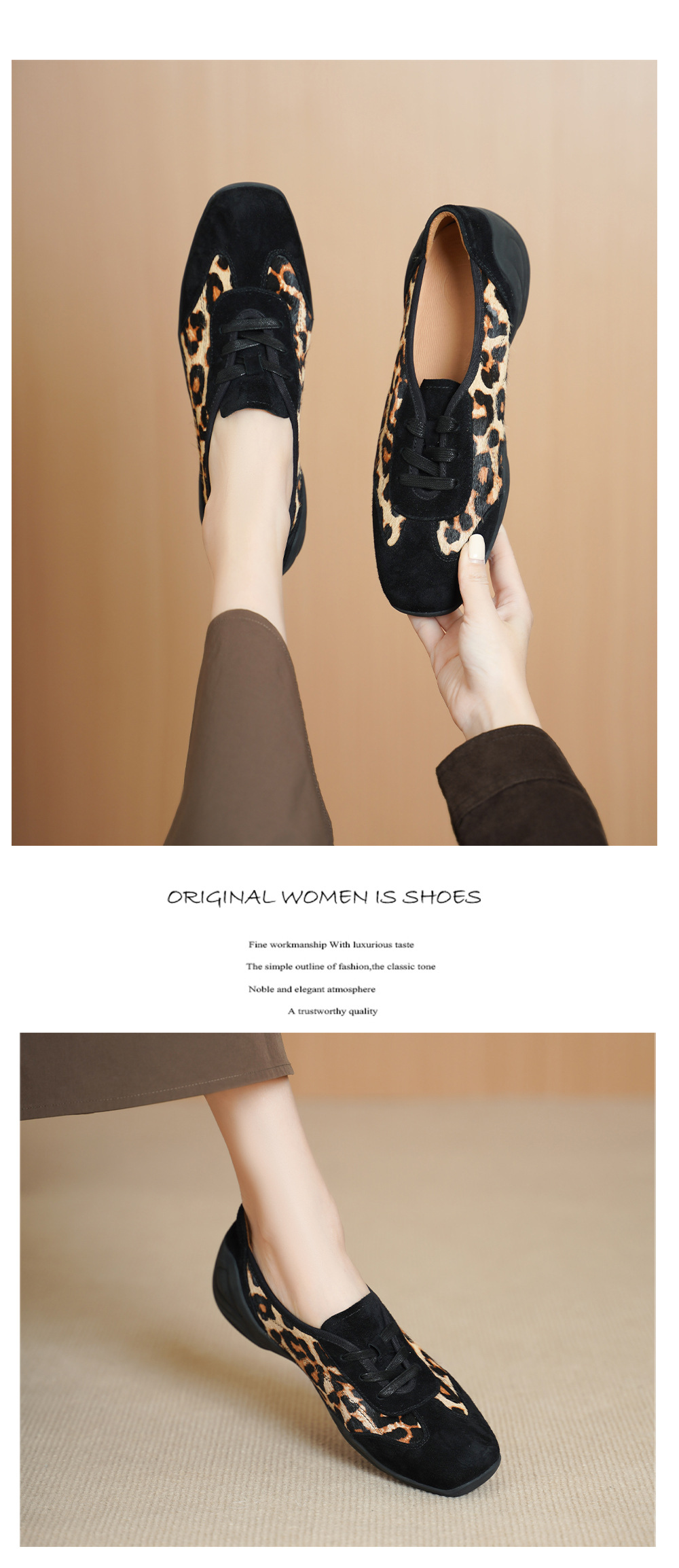 Giày sneaker nữ đế dày phối màu dây buộc phong cách Đức Huấn — đen chi tiết 7