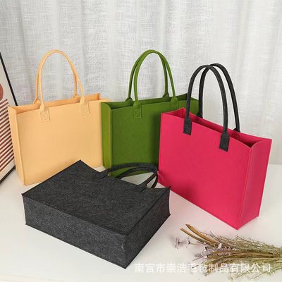 new pattern felt reticule capacity enterprise gift Shopping bag Souvenir  Totes Can be set logo Felt bag