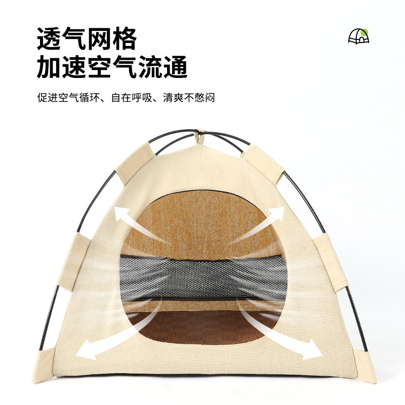 Carpa nido de gato Four Seasons universal gato casa gatito cerrado extraíble y lavable al aire libre impermeable mascota gato tienda de verano