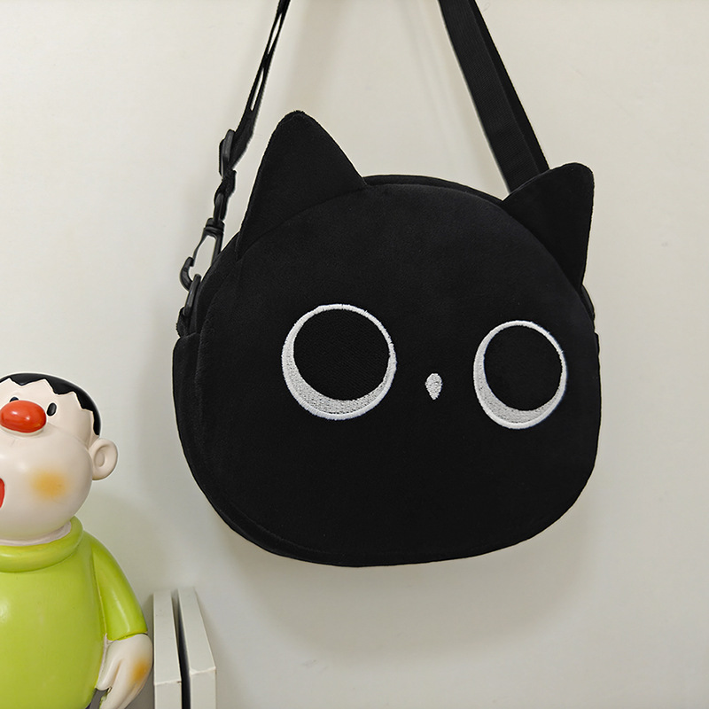 漫画の猫の小さい包みの女性のinsの新型の秋冬の流行の毛のぬいぐるみの包みの日本のかわいい斜めのショルダーの毛の包み|undefined