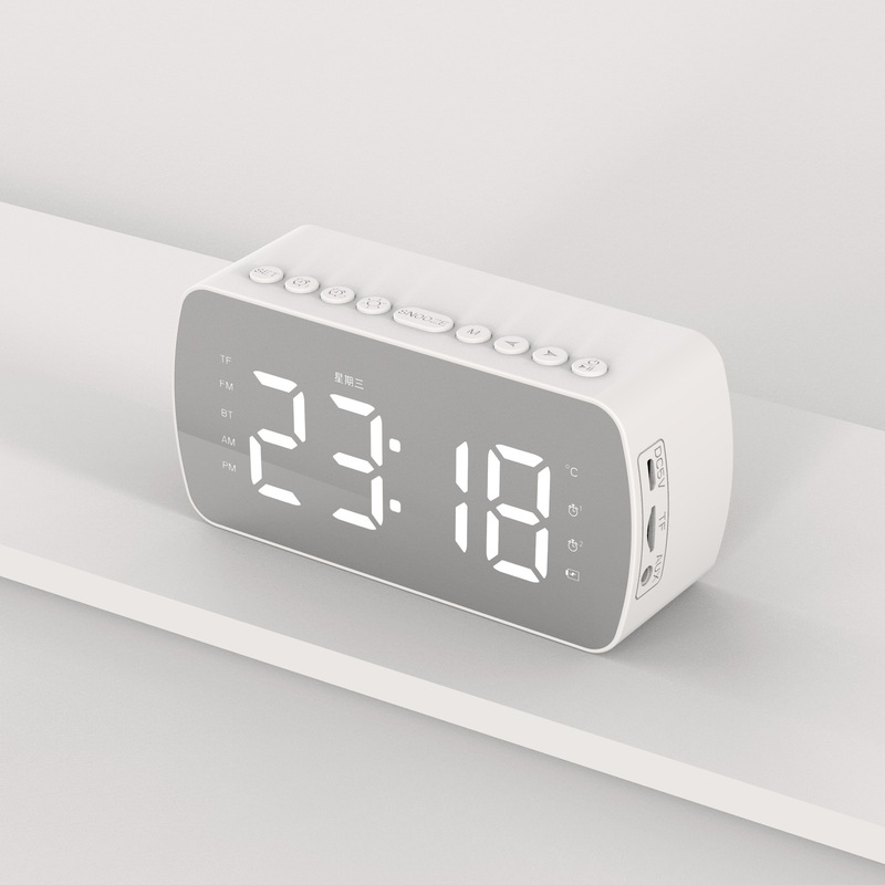 源工場時計bluetoothスピーカー小型家庭用目覚まし時計屋外ポータブルカード音響ラジオ|undefined