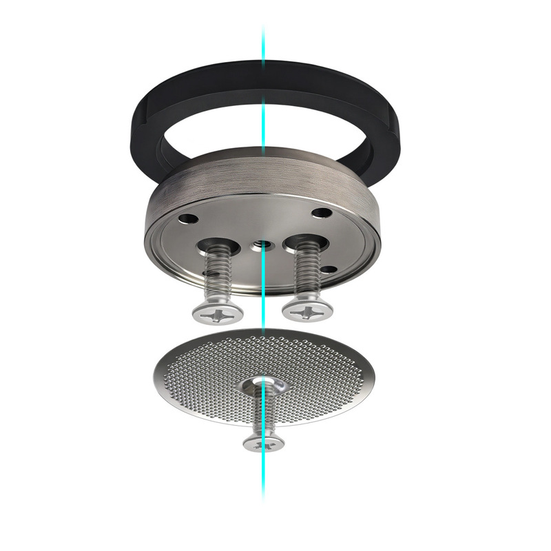 Coffee machine brewing head set, stainless steel natural color, brewing head gasket, water distribution grid, compatible with Gaggia coffee Coffee machine brewing head set, stainless steel natural color, brewing head gasket, water distribution grid, compatible with Gaggia coffee