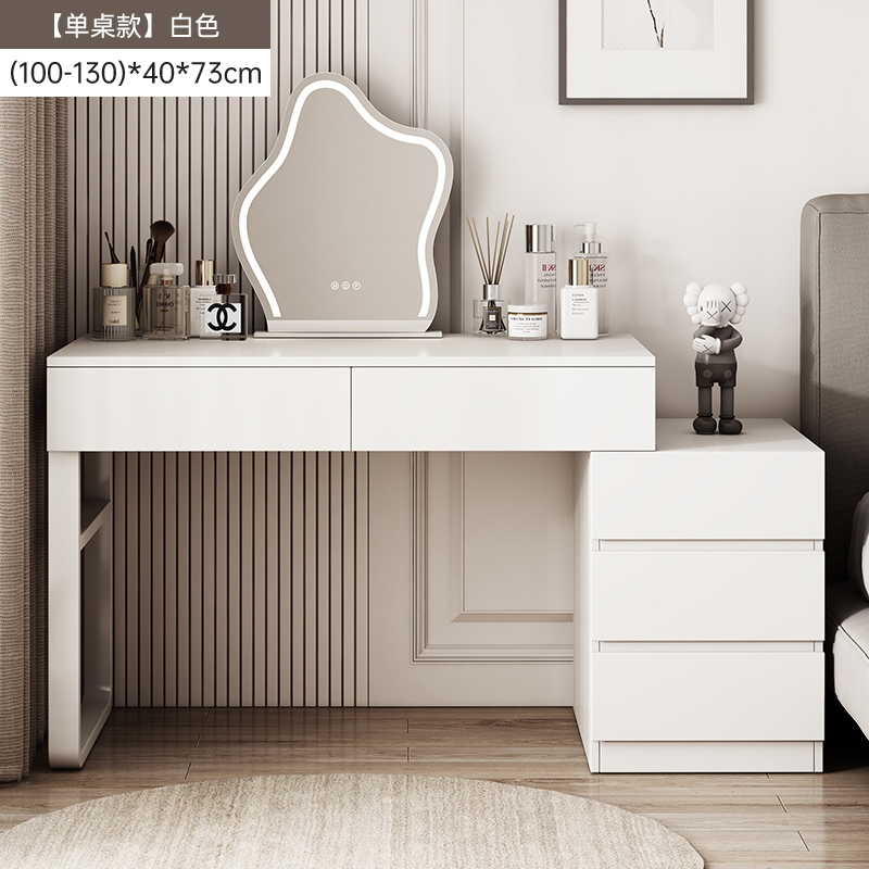 Comodín italiano dormitorio 2025 nuevo estilo moderno simple mesa de maquillaje alta sensación de mesas de cabezal de cama en una mesa de maquillaje
