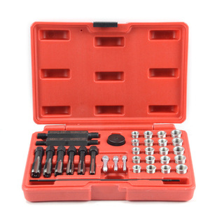 33 piece set glow plug thread repair tool kit