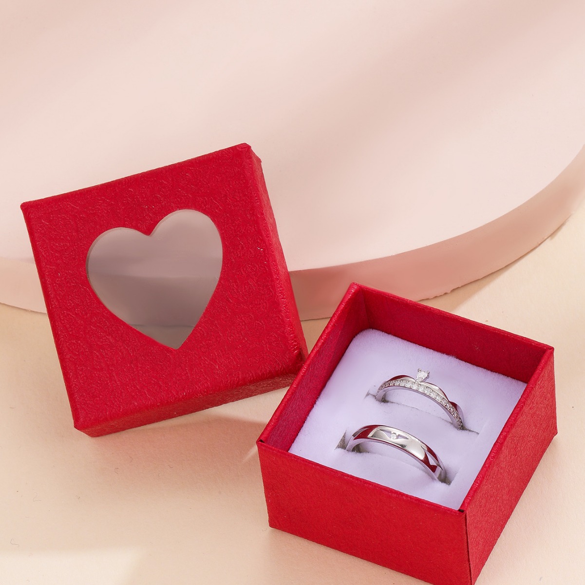 Anillo Miracle Caja grande Caja de papel fija Embalaje universal Huamei Love Caja vacía Caja de embalaje al por mayor Regalo