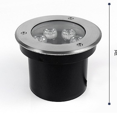 Lámpara enterrada condujo lámpara enterrada impermeable al aire libre incrustada lámpara de suelo cuadrada luz de foco redonda al aire libre patio lámpara de césped