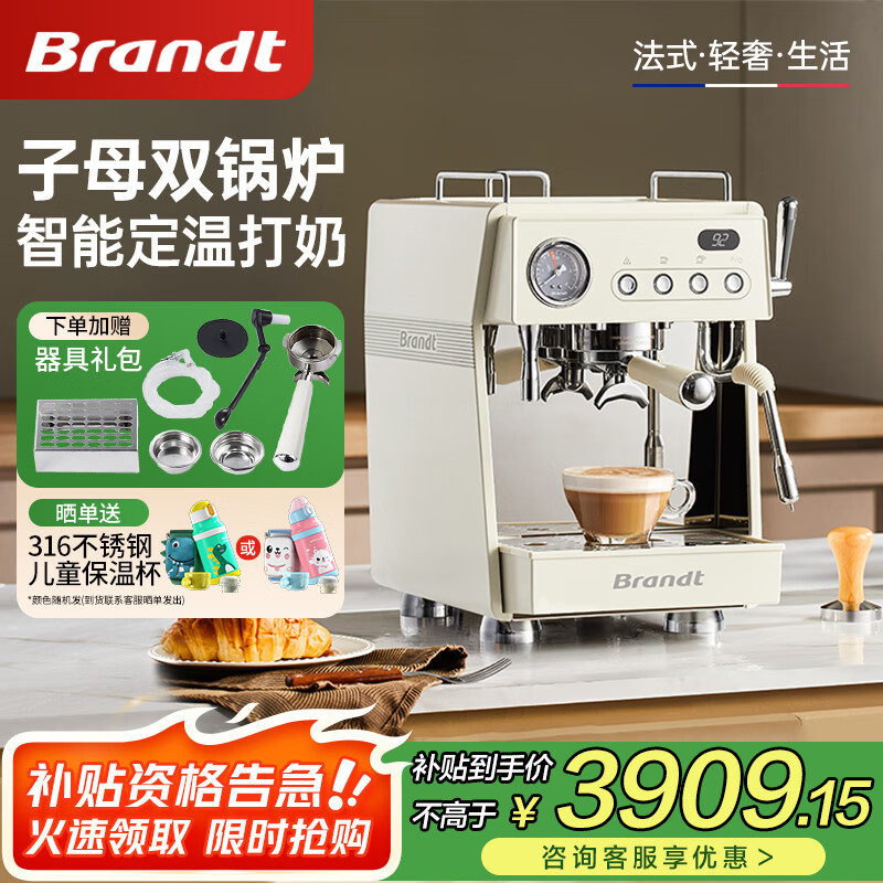 Brandt Home Coffee Machine Semi-Automatic Italian Professional Commercial Dual Heating Coffee Machine Bl-X300 Brandt Home Coffee Machine Semi-Automatic Italian Professional Commercial Dual Heating Coffee Machine Bl-X300