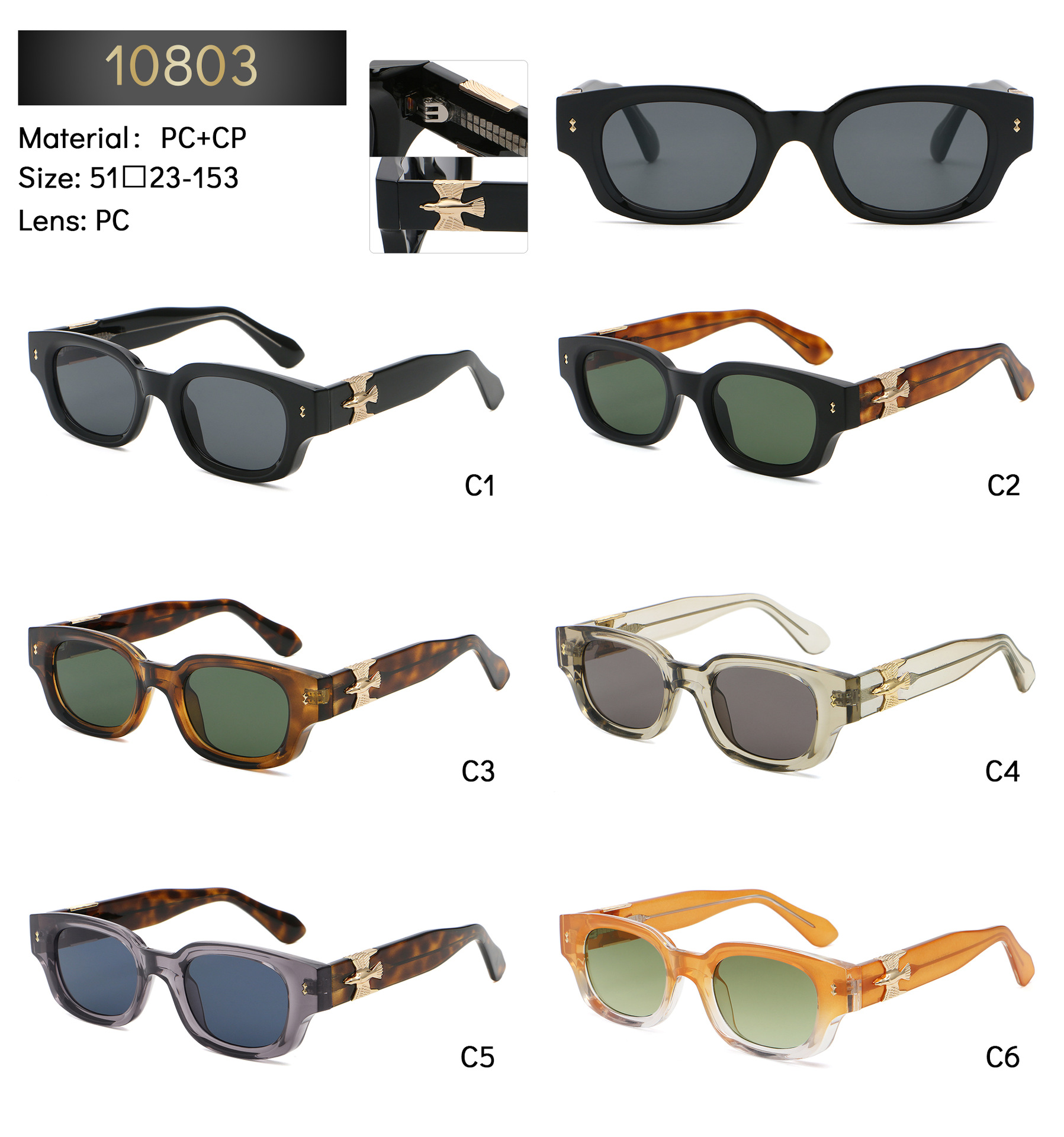 64g Weight Full Frame Glasses Structure Sunglasses Classification PC, UV400 Protection Lens Material Oval Frame Glasses Style Casual, Street Occasion Solid Color Pattern All Seasons Season Unisex Gender Streetwear Style Grey, Black Color Streetwear Solid Color PC UV400 Protection Oval Frame Full Frame Women's Sunglasses