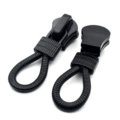 Black circle no. 8 resin two-way slider [1 piece] l6-58
