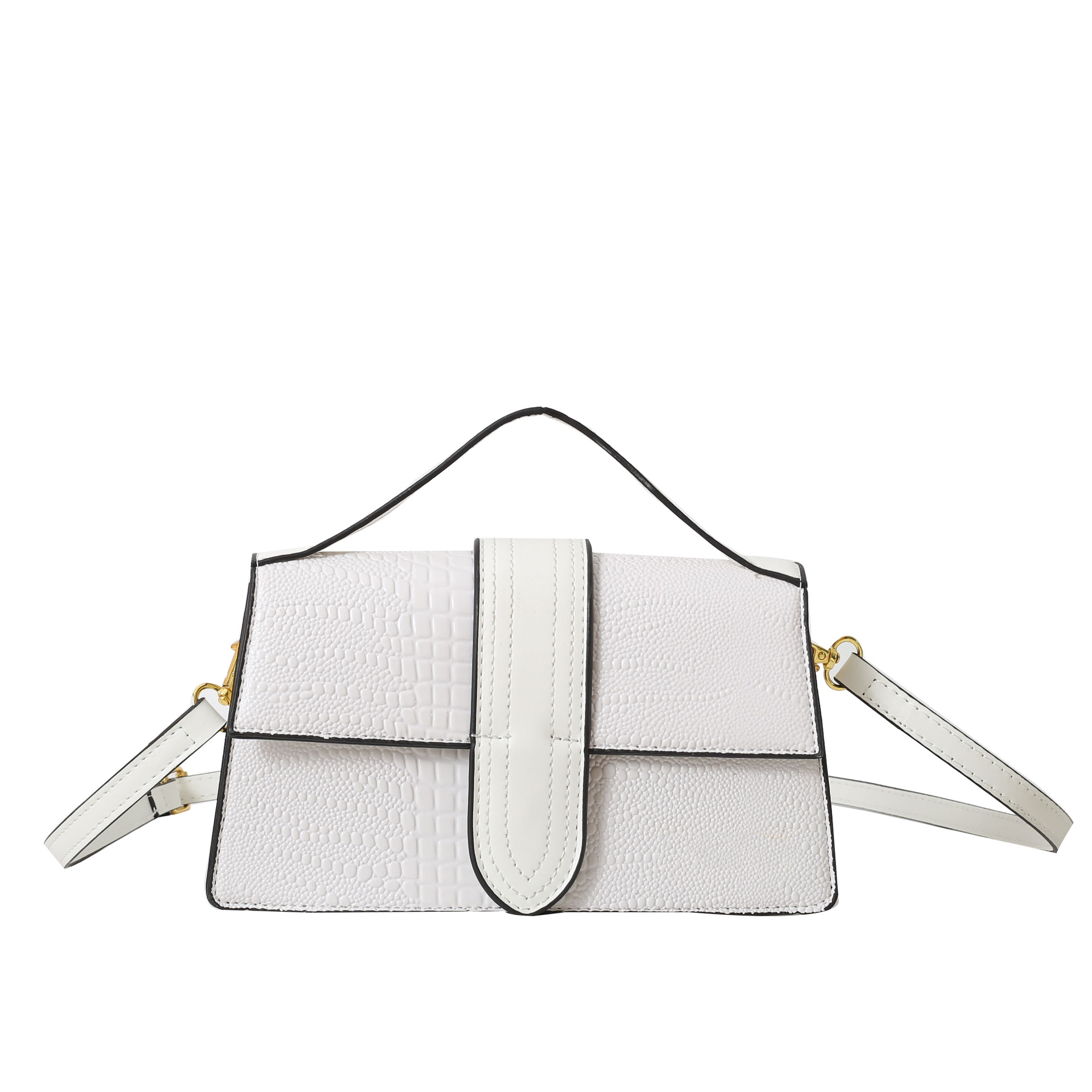 Bolsos transfronterizos para mujer 2025 nuevo bolso de mano con patrón de cocodrilo de alta calidad bolso de mensajero de hombro de viaje de todo fósforo de moda