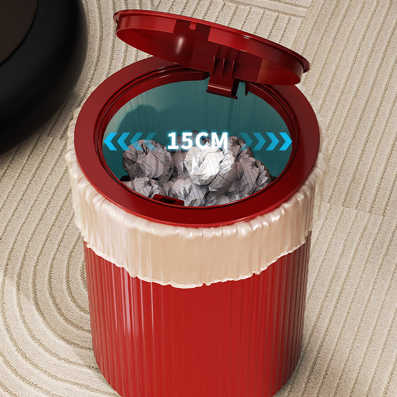 Bote de basura para el hogar nuevo estilo de cocina de alto valor sala de estar dormitorio inodoro gran estilo retro canasta de papel creativa de gran capacidad