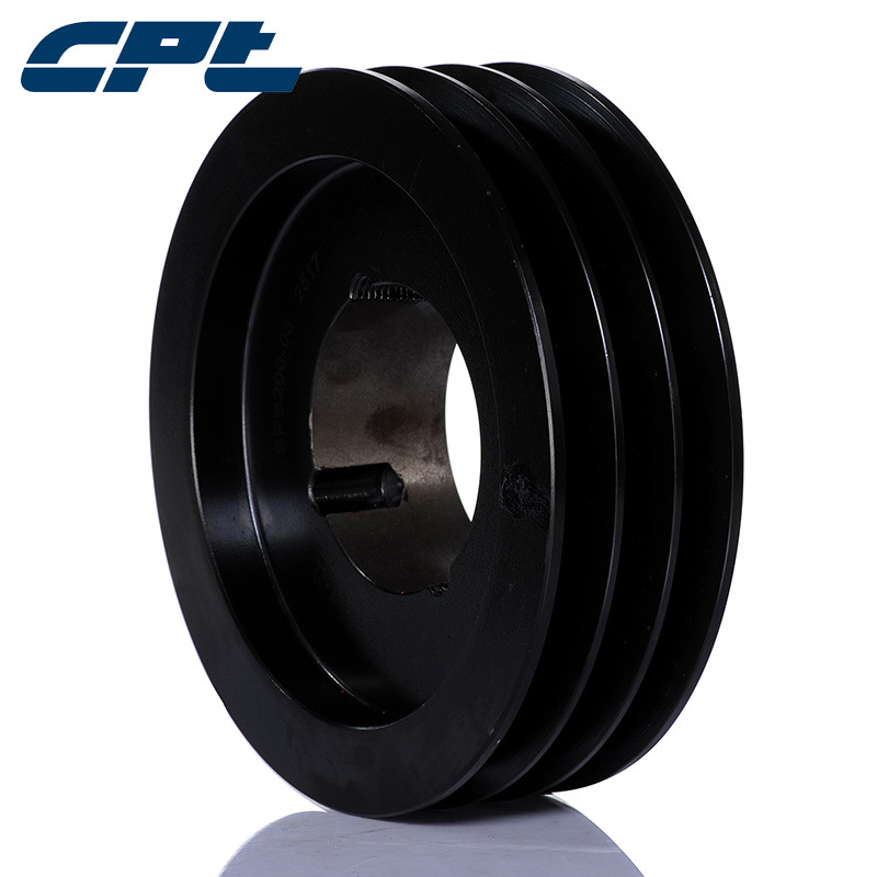 CPT欧标铸铁皮带轮SPB200-03适配锥套2517三槽皮带轮风机皮带轮