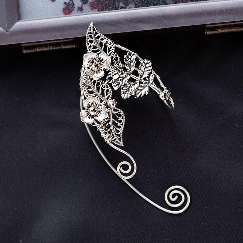 Europa y América no hay agujero de la oreja nuevos pendientes Amazon explosión hecho a mano puro elfo oreja clip temperamento femenino rojo neto Comercio exterior pendientes