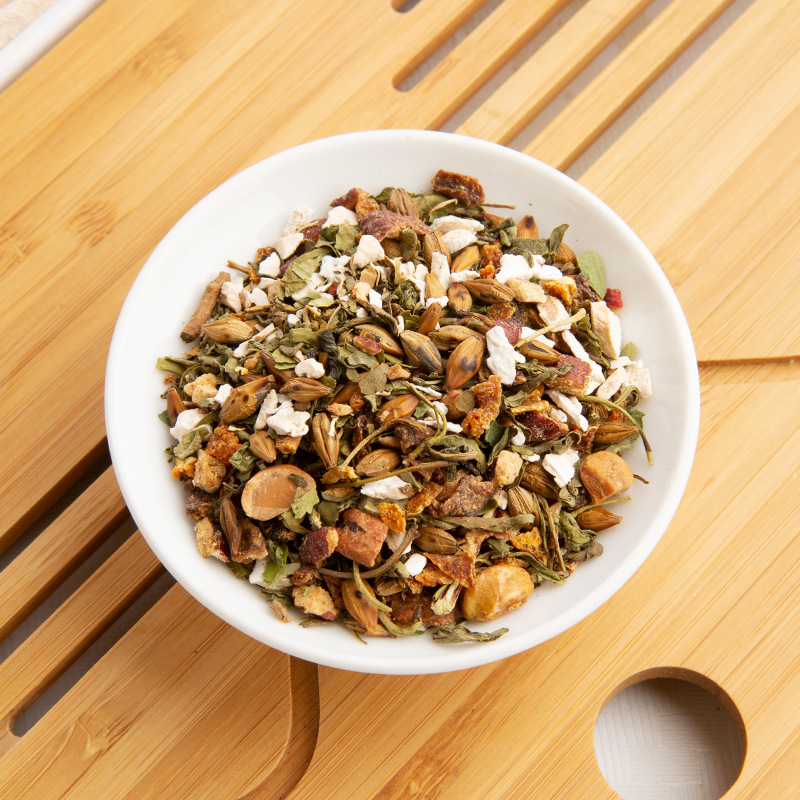 Chenhuayuan Monkey Head Mushroom Clove Sea Buckthorn Tea Non-Gastric Tea Fire hemp seed Yam Orange Tea Herbal Tea Bulk Wholesale