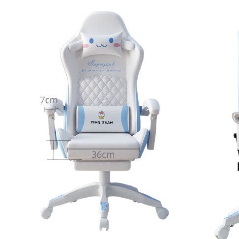 Silla de computadora silla de deportes electrónicos para el hogar silla de presentador de dormitorio para niñas juego en vivo sedentario asiento de respaldo de celebridades de Internet