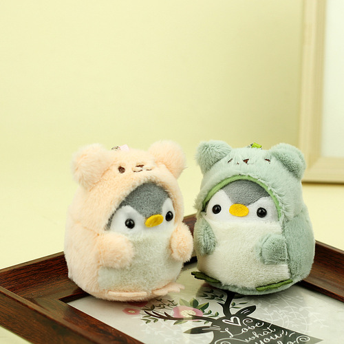 Japanese cross-dressing penguin doll cutely transforms into a little penguin internet celebrity plush toy pendant wholesale