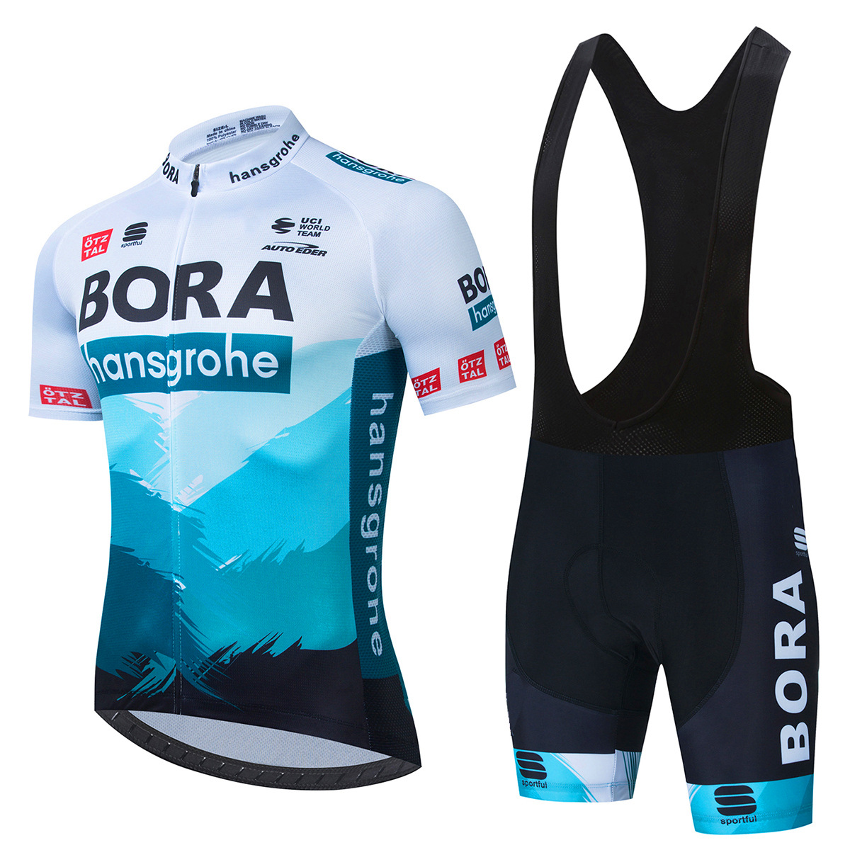 New Bora Summer Cycling Jersey Short-Sleeve Set Top for Men in Stock, Mountain Moisture-Wicking